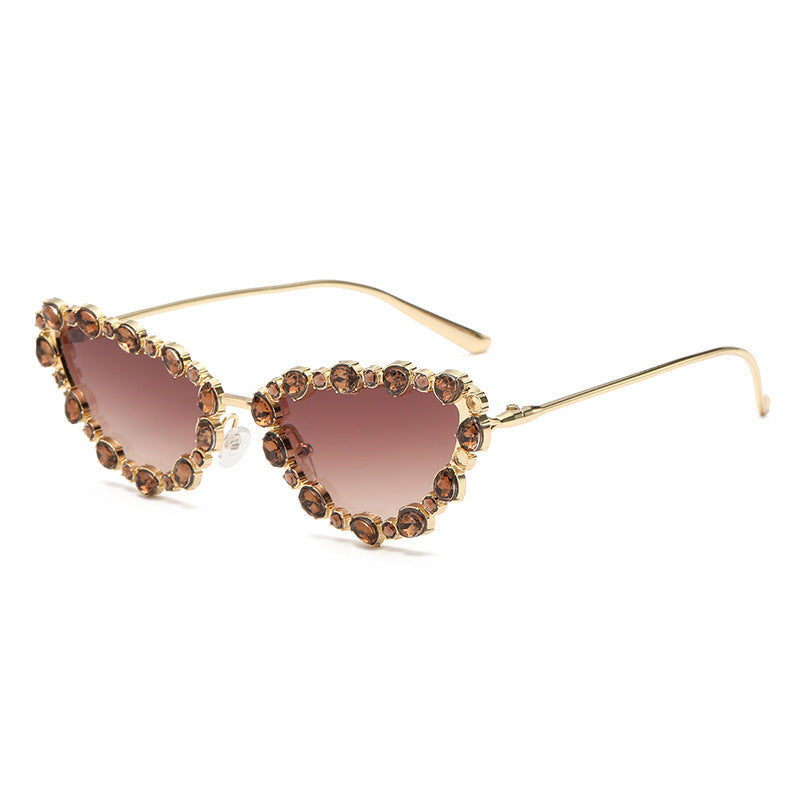 Ladies elegant Cat-Eye sunglasses with glamorous stone setting Stornfield
