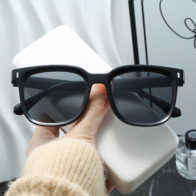 Women Fashionable Square Sunglasses with Transparent Frame Stornfield