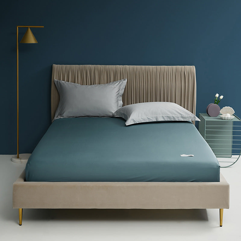 Deep-Pocket Fitted Mattress Sheet Cotton-Blend Stretch Skirt