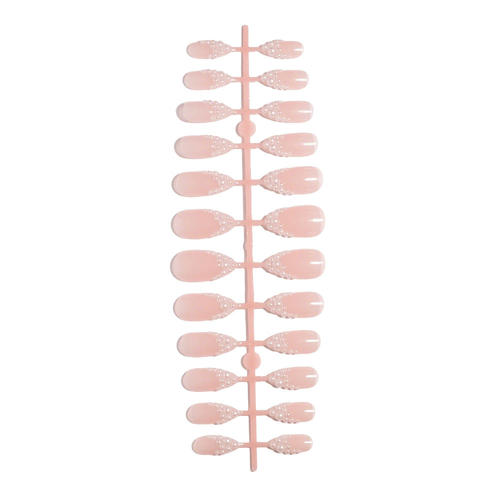 Glamorous Pearl-Accented Press-On Nail Set Stornfield