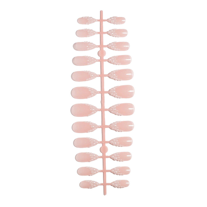 Glamorous Pearl-Accented Press-On Nail Set Stornfield