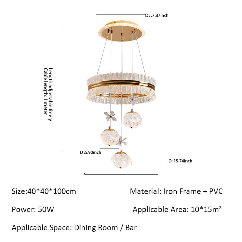 Modern Bohemian Crystal Pendant Light