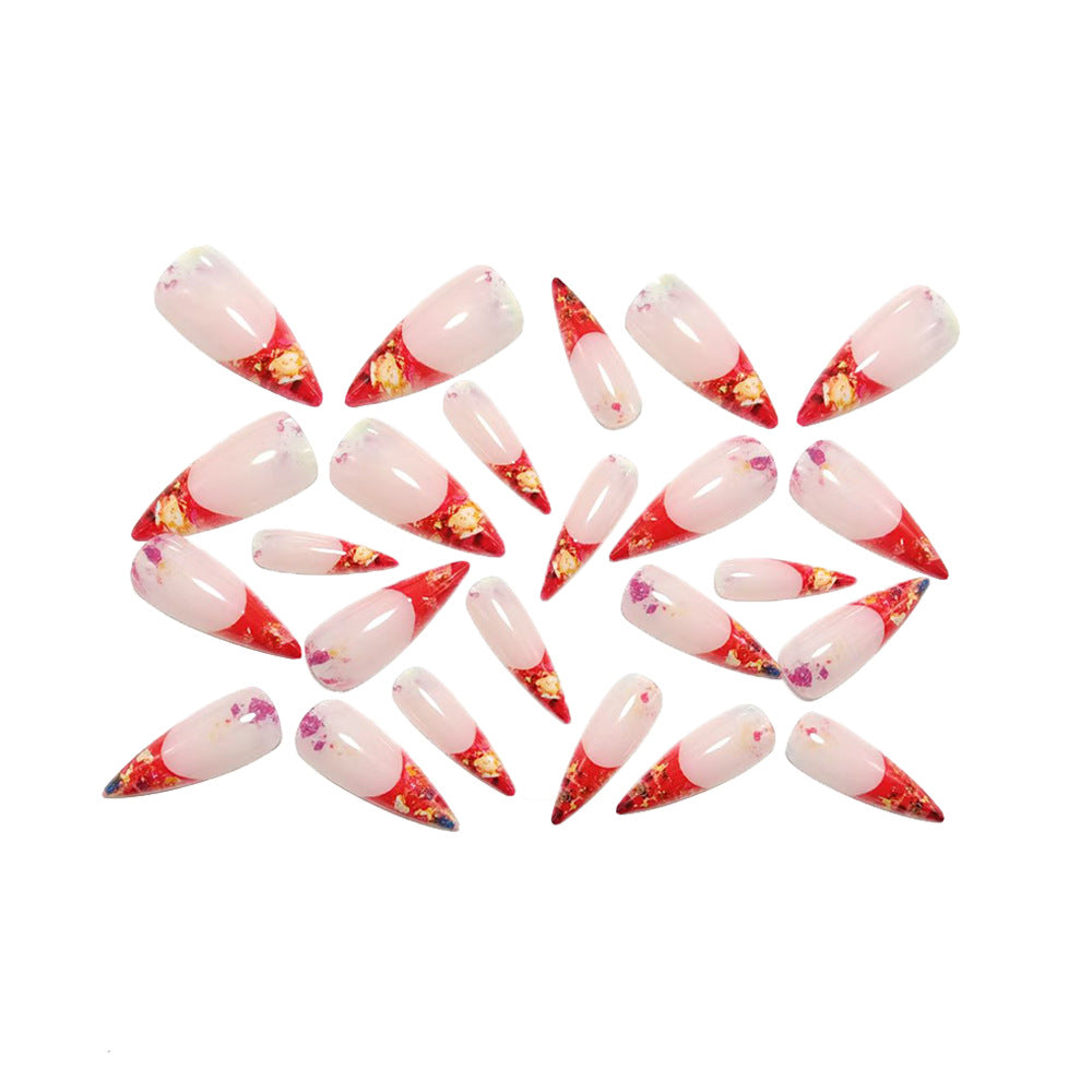 Glittering Stiletto Artificial Nails Stornfield