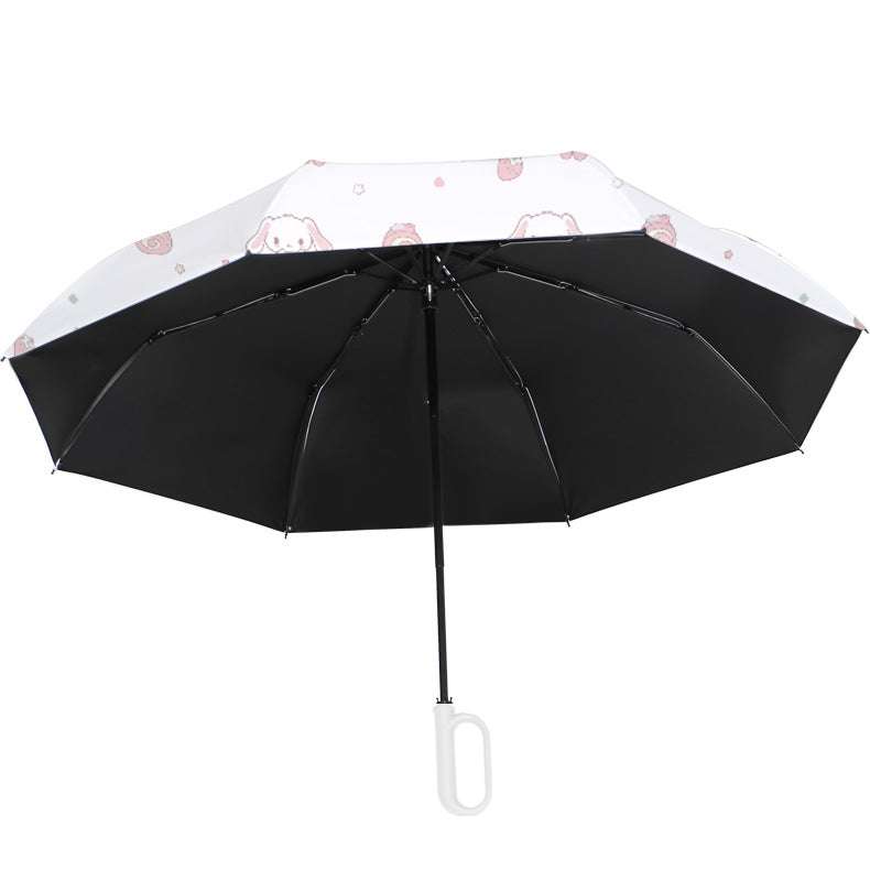 Women's Automatic Folding Umbrella with Playful Animal Design Stornfield