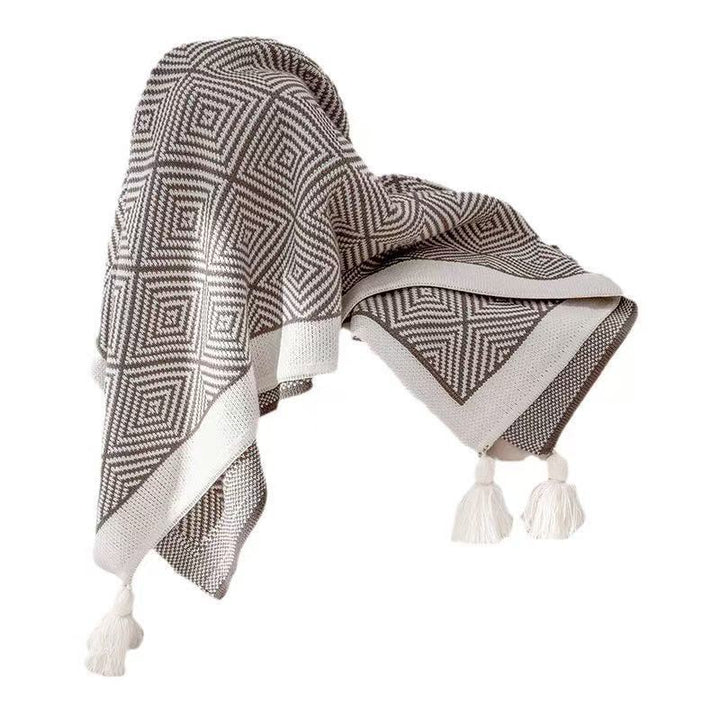 Home Decor Textured Knit Throw Blankets