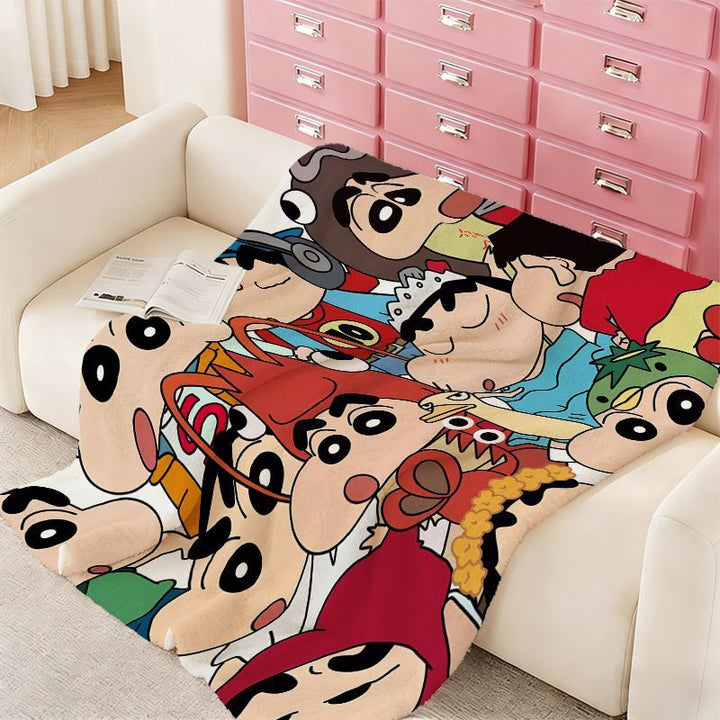 Cartoon Character Fleece Throw Blanket