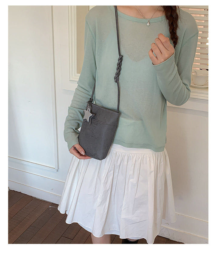 Fashionable shoulder bag with braided shoulder strap Stornfield