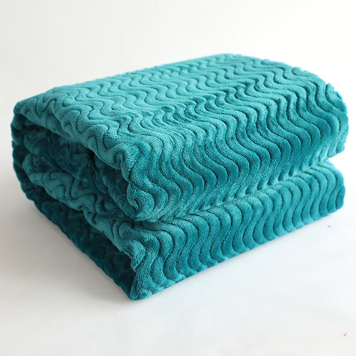 luxurious wave structure cuddle blanket Stornfield