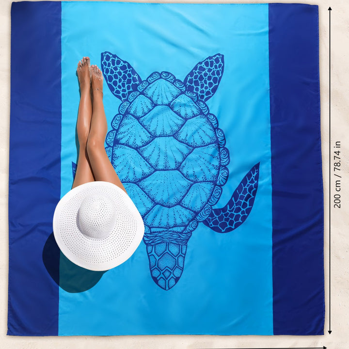multifunctional beach towel with creative turtle design Stornfield