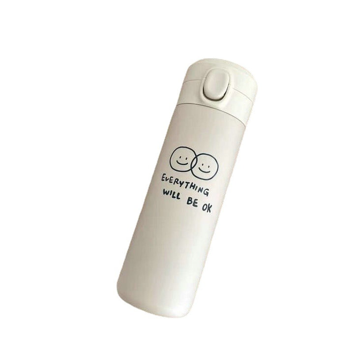 Women's insulated drinking bottle with innovative safety closure and cheerful Stornfield motif