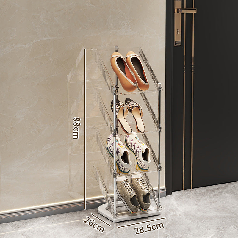 Shoe rack with transparent design Stornfield