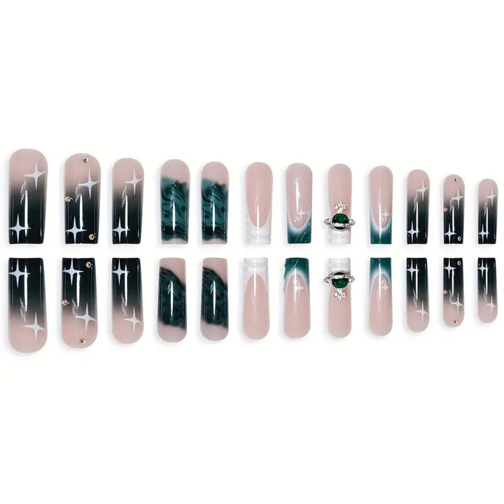 Artistic Press-On Nail Art Extensions Stornfield