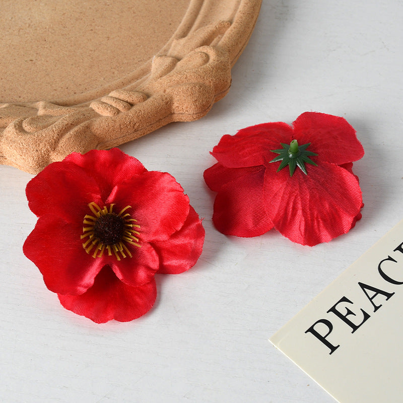 Elegant Fabric Floral Hair Clips