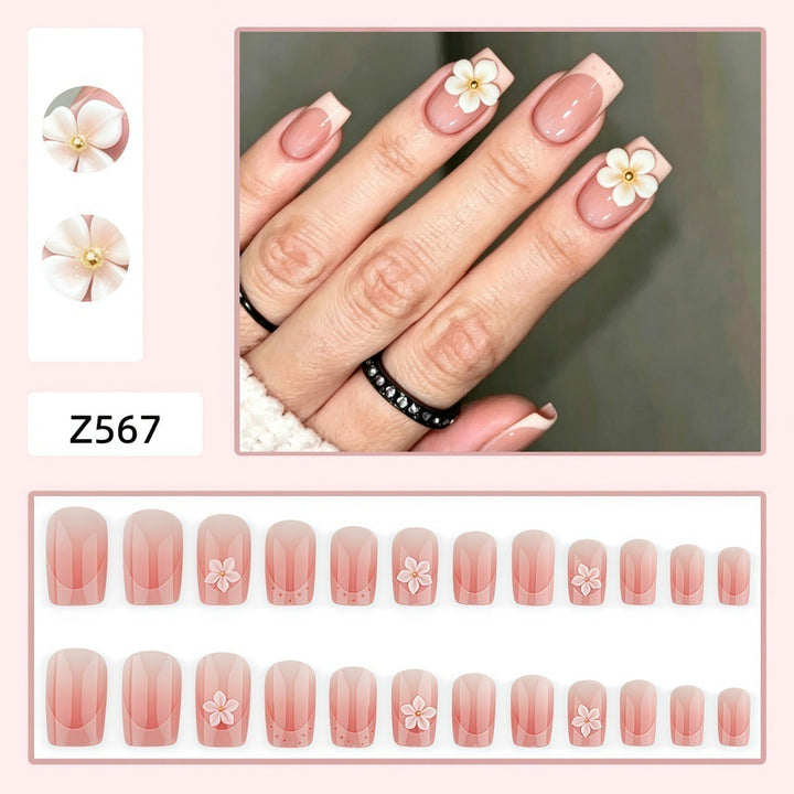 Artificial nails with delicate flower design Stornfield