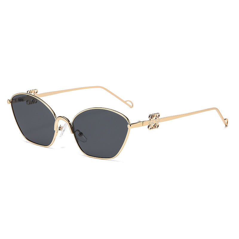 Women's fashionable Cat-Eye sunglasses with delicate metal frame Stornfield