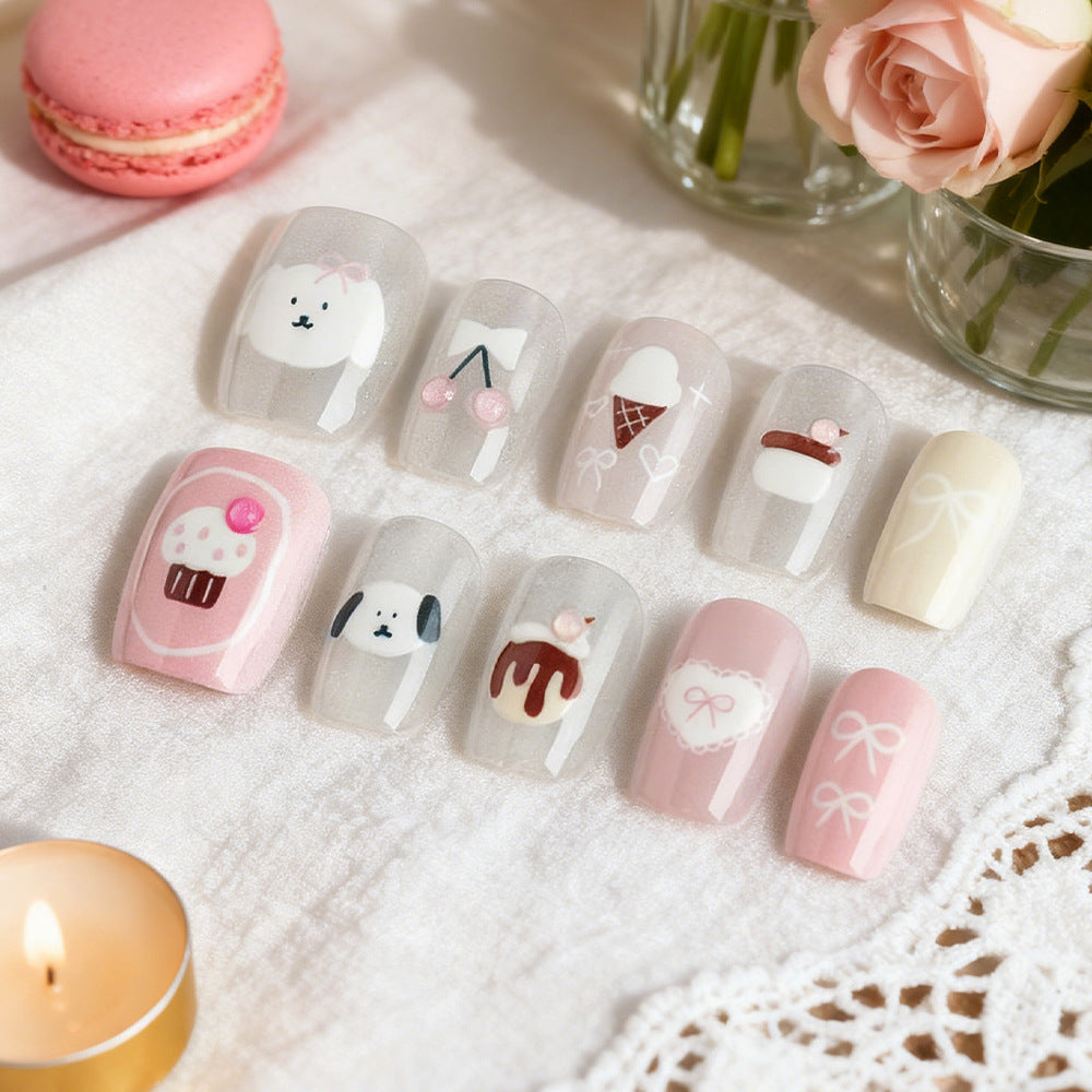 Cute Themed Press-On Nail Set Stornfield