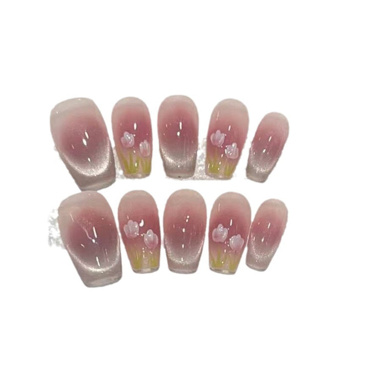 Floral Ombre Press-On Nails Stornfield