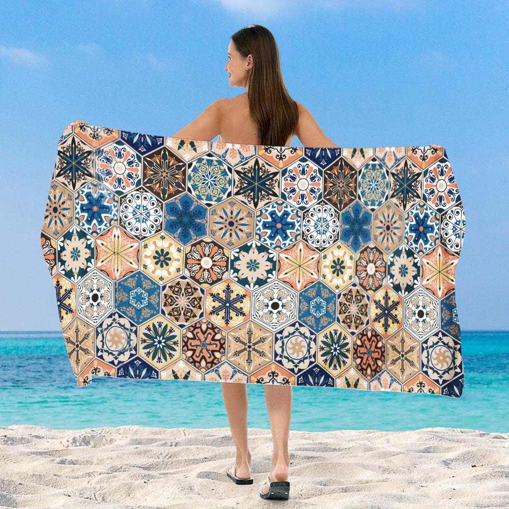 Beach towel with exclusive geometric pattern Stornfield