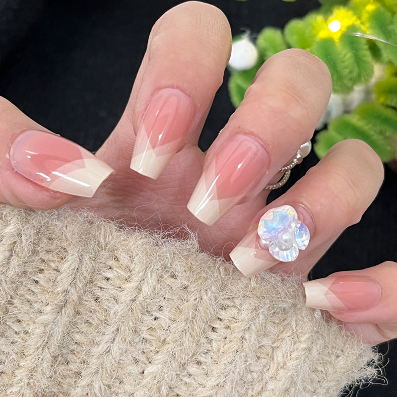 Decorative Floral Press-On Nail Art Stornfield