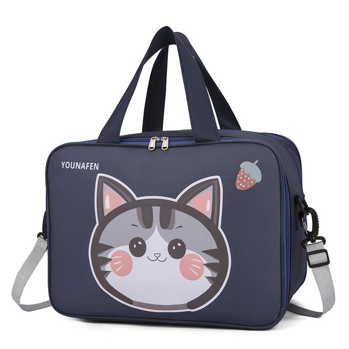 Adorable Cat Print Messenger Bag