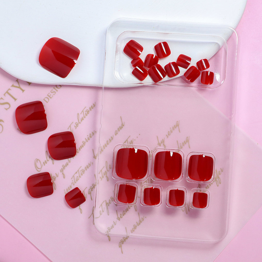 Premium Pedicure Press-On Nails Stornfield