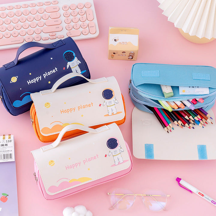 Stylish Astronaut-themed Pencil Case Stornfield