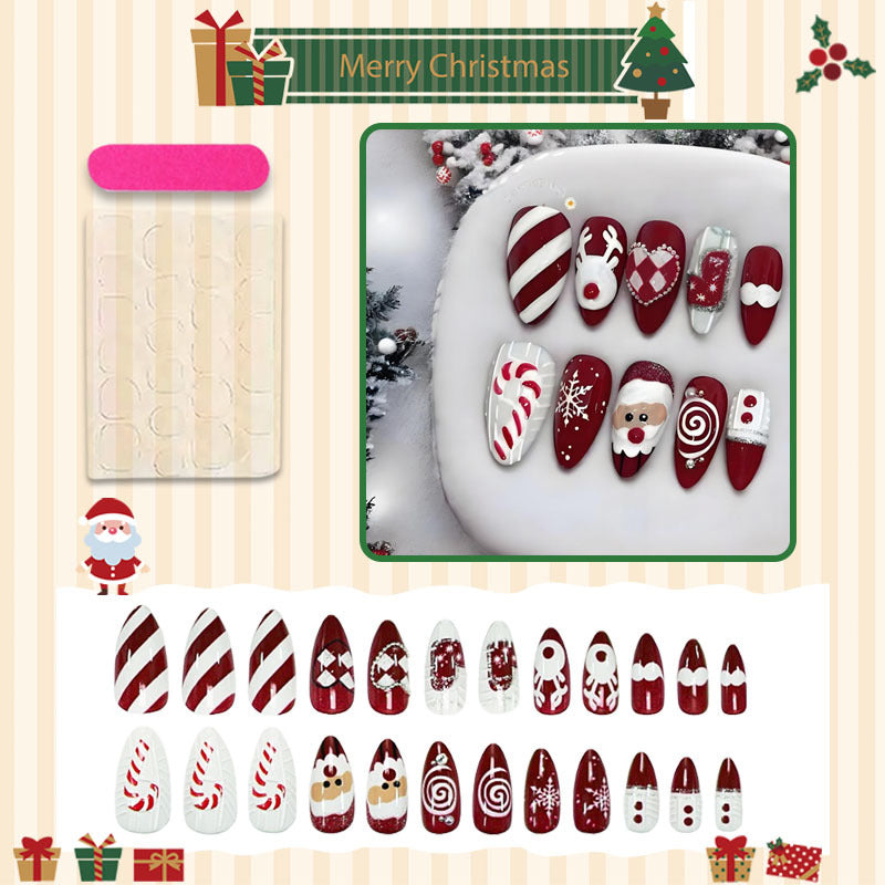 Christmas artificial fingernails Stornfield