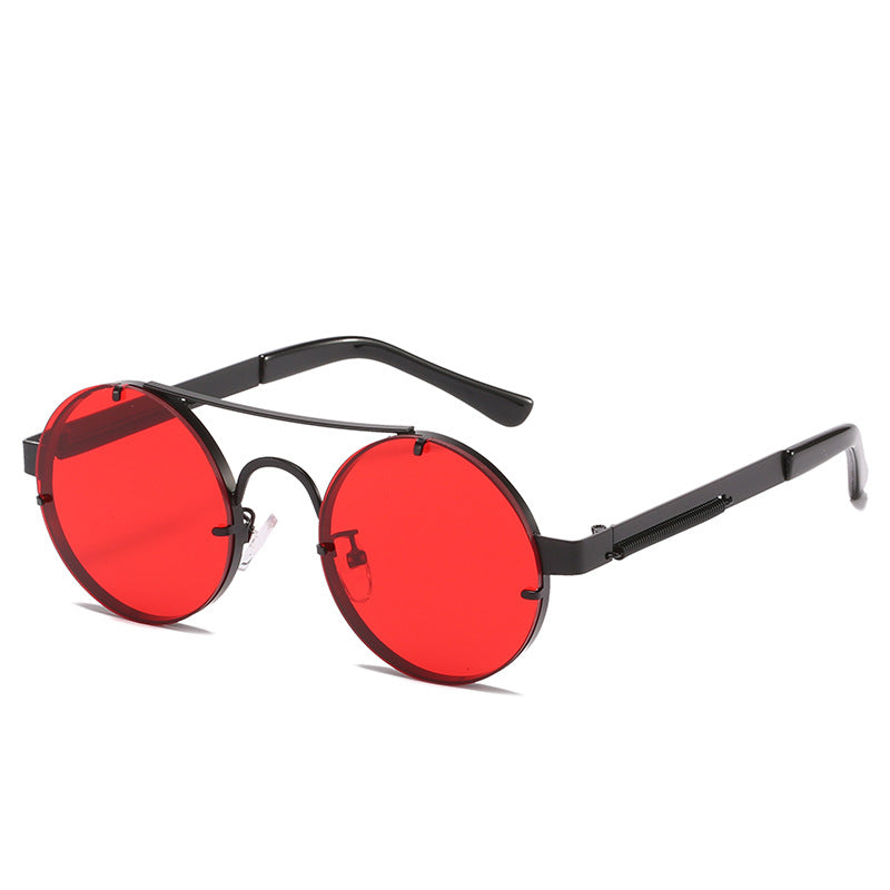 Women's round designer sunglasses with innovative metal frame and protective lenses Stornfield