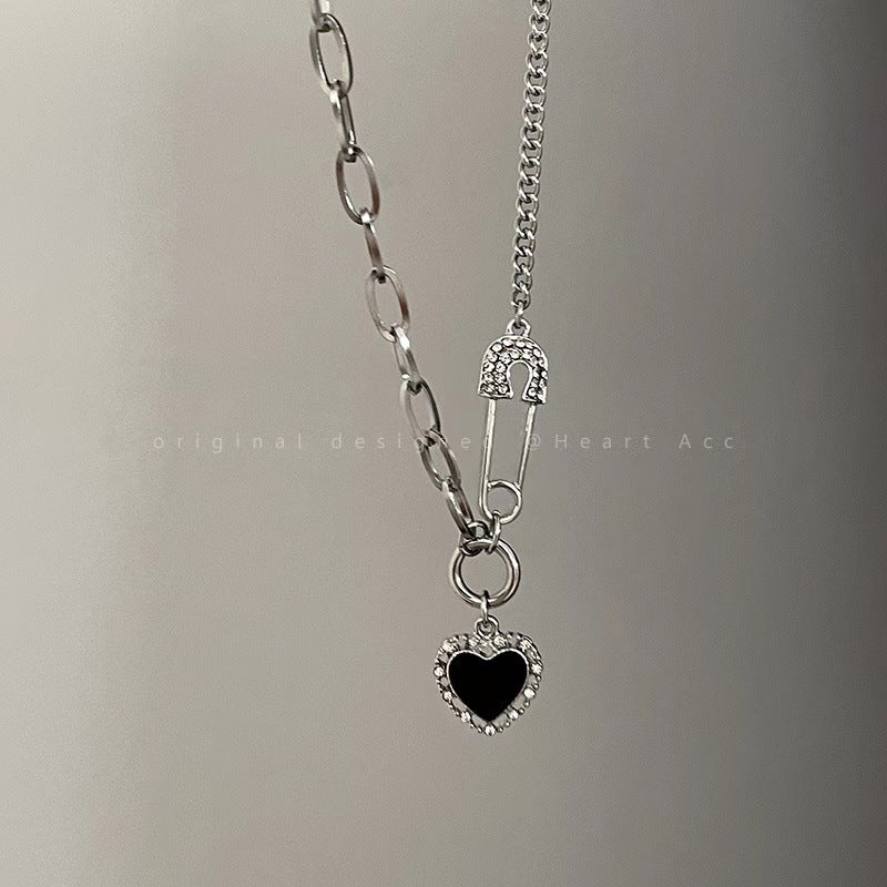Heart-Shaped Pendant Necklace with Chain Stornfield