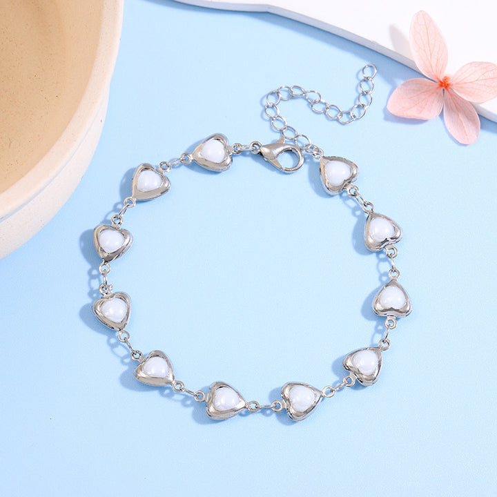 Heart-Shaped Link Anklet Stornfield