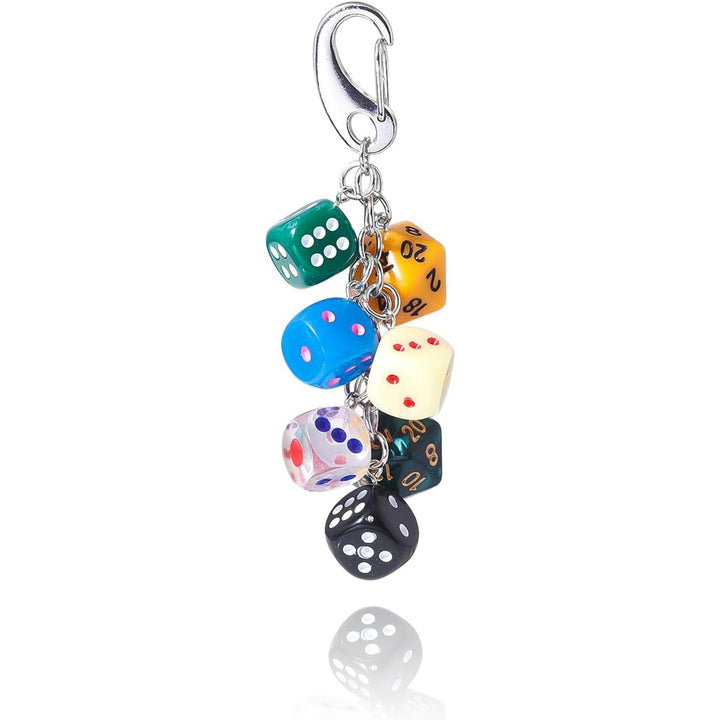 Keychain with Colorful Dice Stornfield