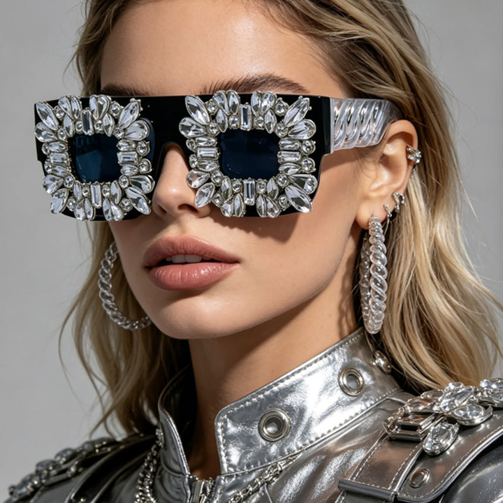 Women's sunglasses in vintage design with sparkling crystal embellishments Stornfield