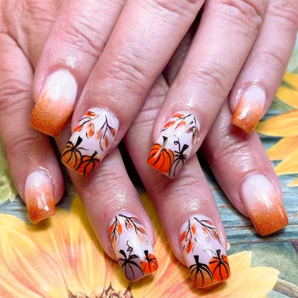 Autumn-Themed Decorative Press-On Nails Stornfield 1787543168