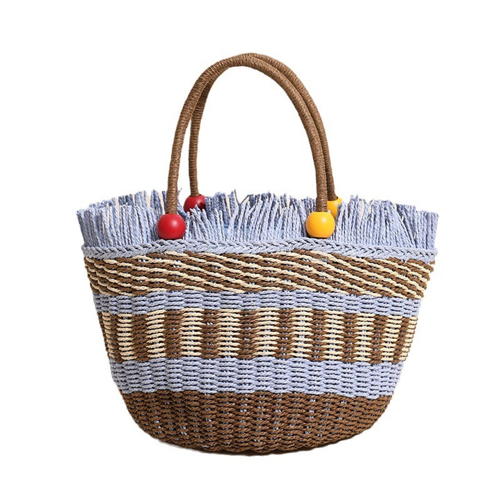 Stylish tote bag with colorful fringes Stornfield
