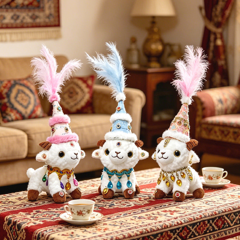 Jewel-Embellished Plush Lamb Collectible Stornfield