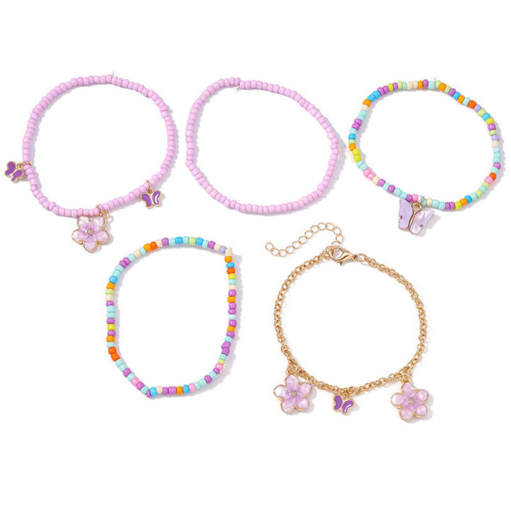 Floral Charm Bracelet Set Stornfield