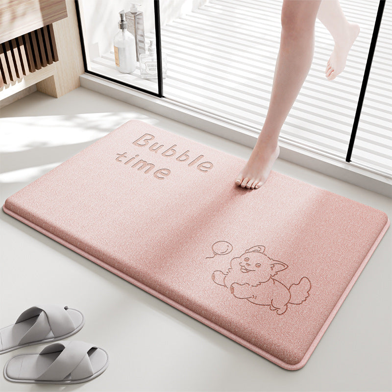 Adorable Cartoon Design Bath Mat Stornfield