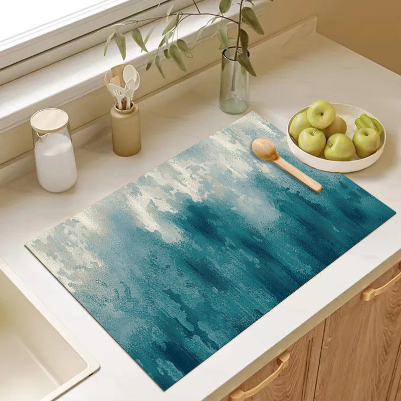 Abstract Geometric Kitchen Mat Stornfield