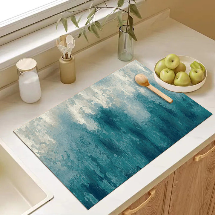 Abstract Geometric Kitchen Mat Stornfield