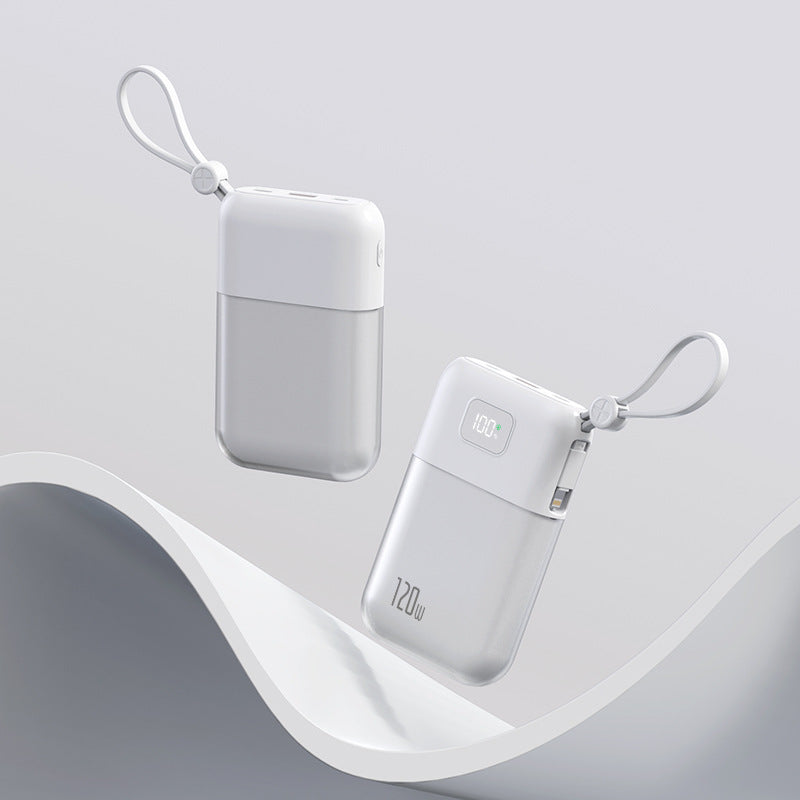 Portable power bank with powerful fast charging cable and integrated LED display Stornfield