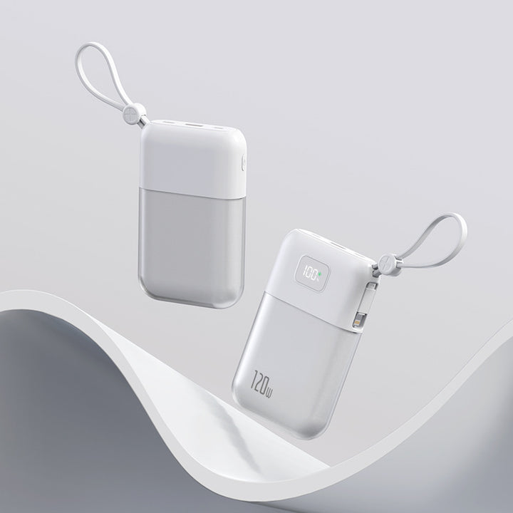 Portable power bank with powerful fast charging cable and integrated LED display Stornfield