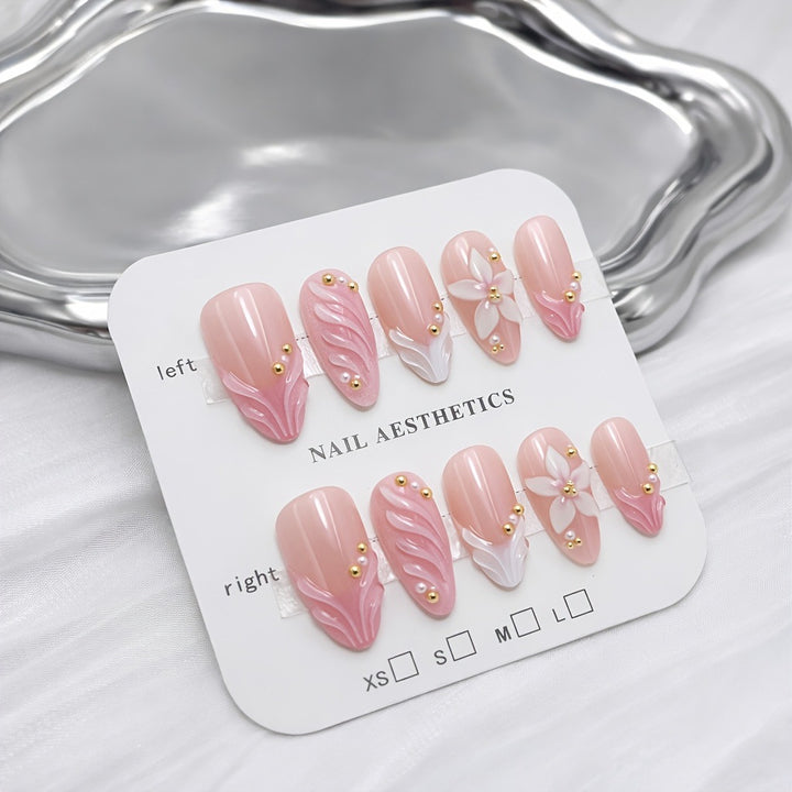 Elegant Floral Nail Set Stornfield