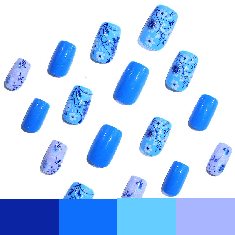 Floral Design Press-On Nails Stornfield