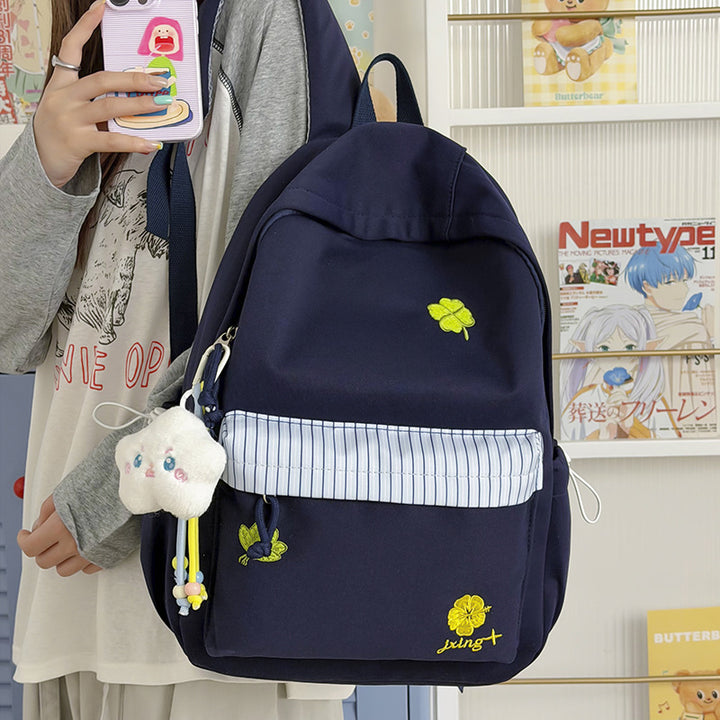 Playful Embroidered Casual Backpack Stornfield
