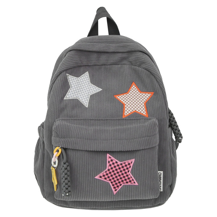 Casual Star-Embellished School Backpack Stornfield