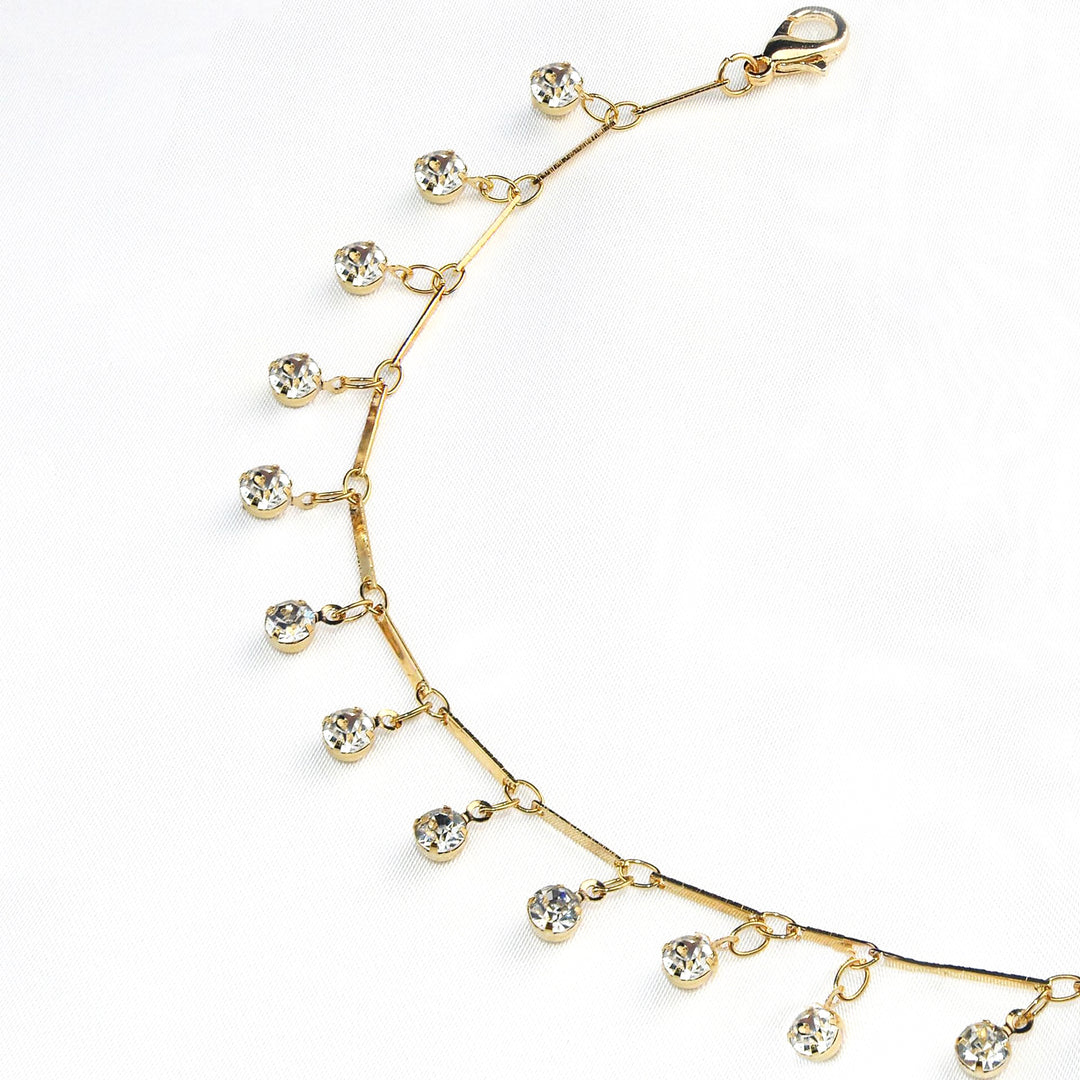 Elegant Crystal Chain Anklet Stornfield