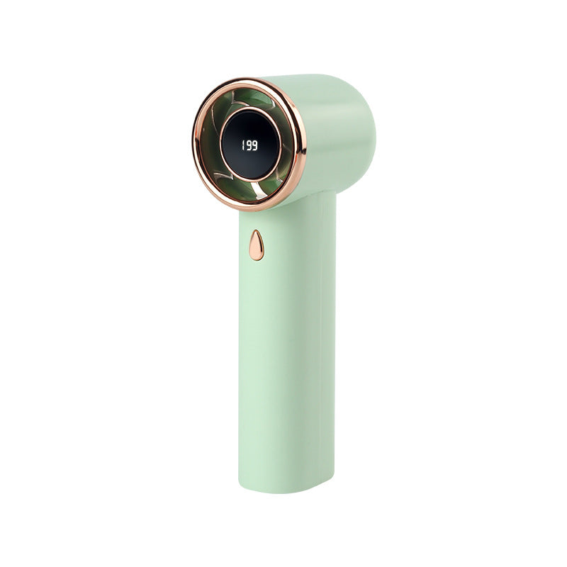 Women's Portable High-Performance Handheld Fan with Digital Speed Display Stornfield