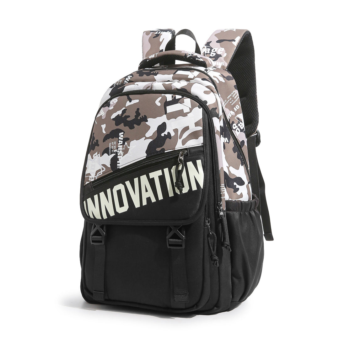 Durable Multi-Compartment Backpack with Plush Keychain Stornfield