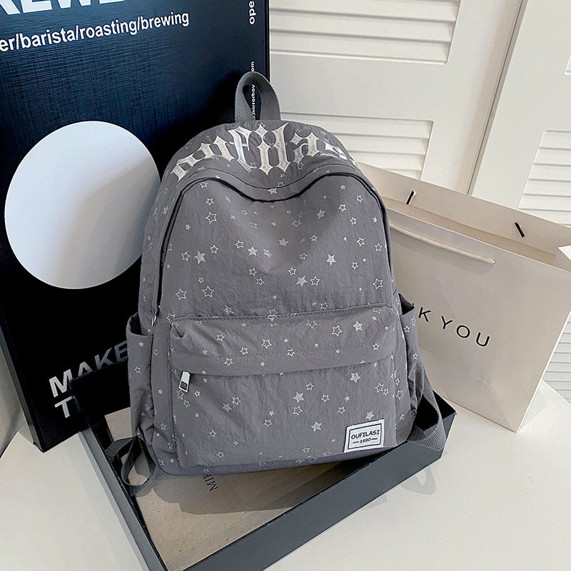 Versatile Star-Patterned Casual Backpack Stornfield