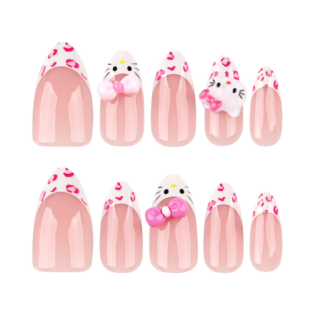 Artful Nail Extensions with Cute Motif Accents Stornfield